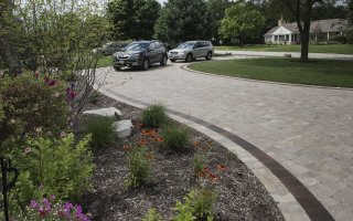 Driveway, Brick Paving, Glenview Hardscaping Project