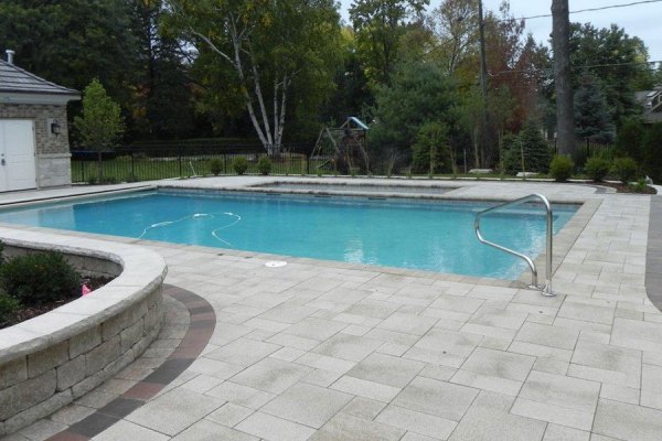 Pool Deck, UNILOCK Umbriano Pavers, Hardscaping, , Walkway, Pool