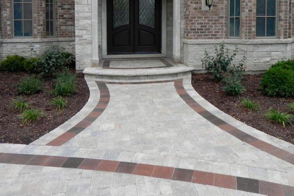 UNILOCK Brussels Block, Hardscaping Project in Arlington Heights, Walkway