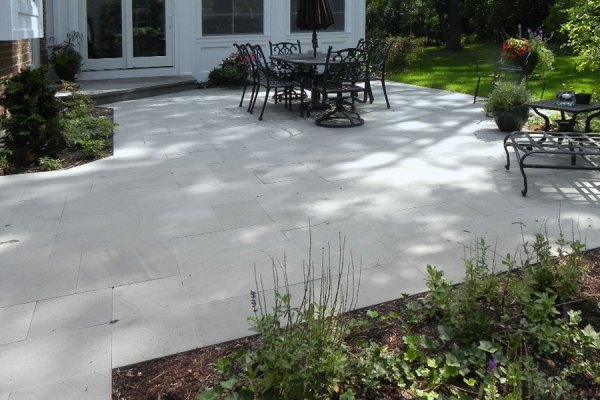 Natural Stone Patio, Hardscaping Project in Arlington Heights