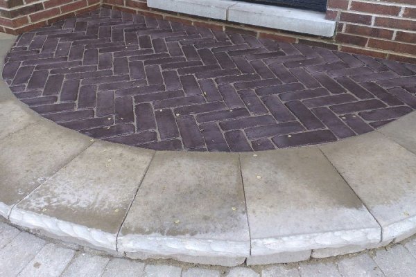 Brick-Paving,-Purple-Stone